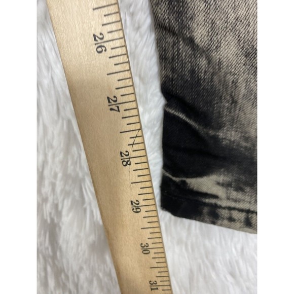 Revolution By Revolt Women Size 13 Black Stretch Jeans Flag Print NWT - Picture 10 of 11